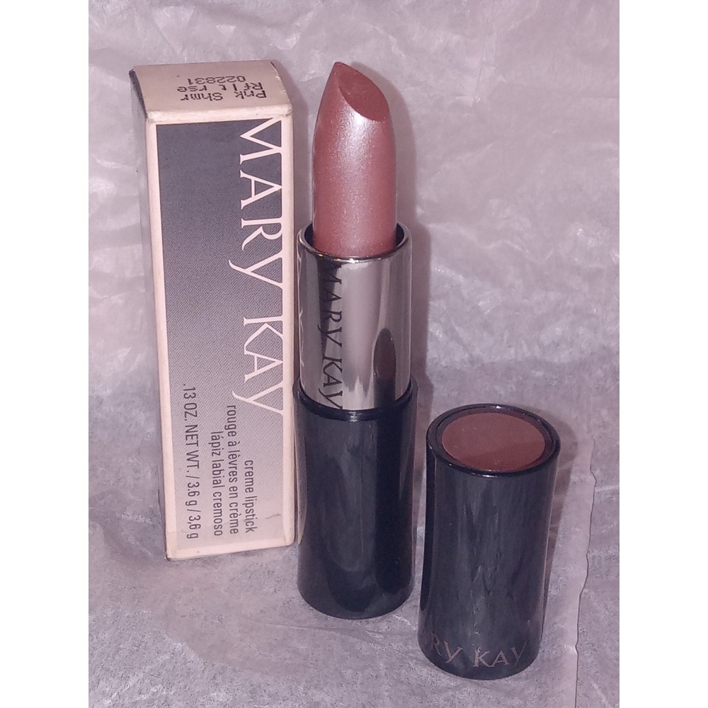 New In Box Mary Kay Creme Lipstick Pink Shimmer 022831 Full Sz Discontinued RARE